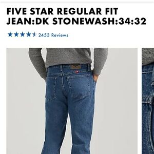 Wrangler Regular Fit Denim Jeans